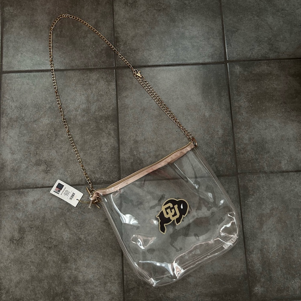Clear Chain Strap Shoulder Bag